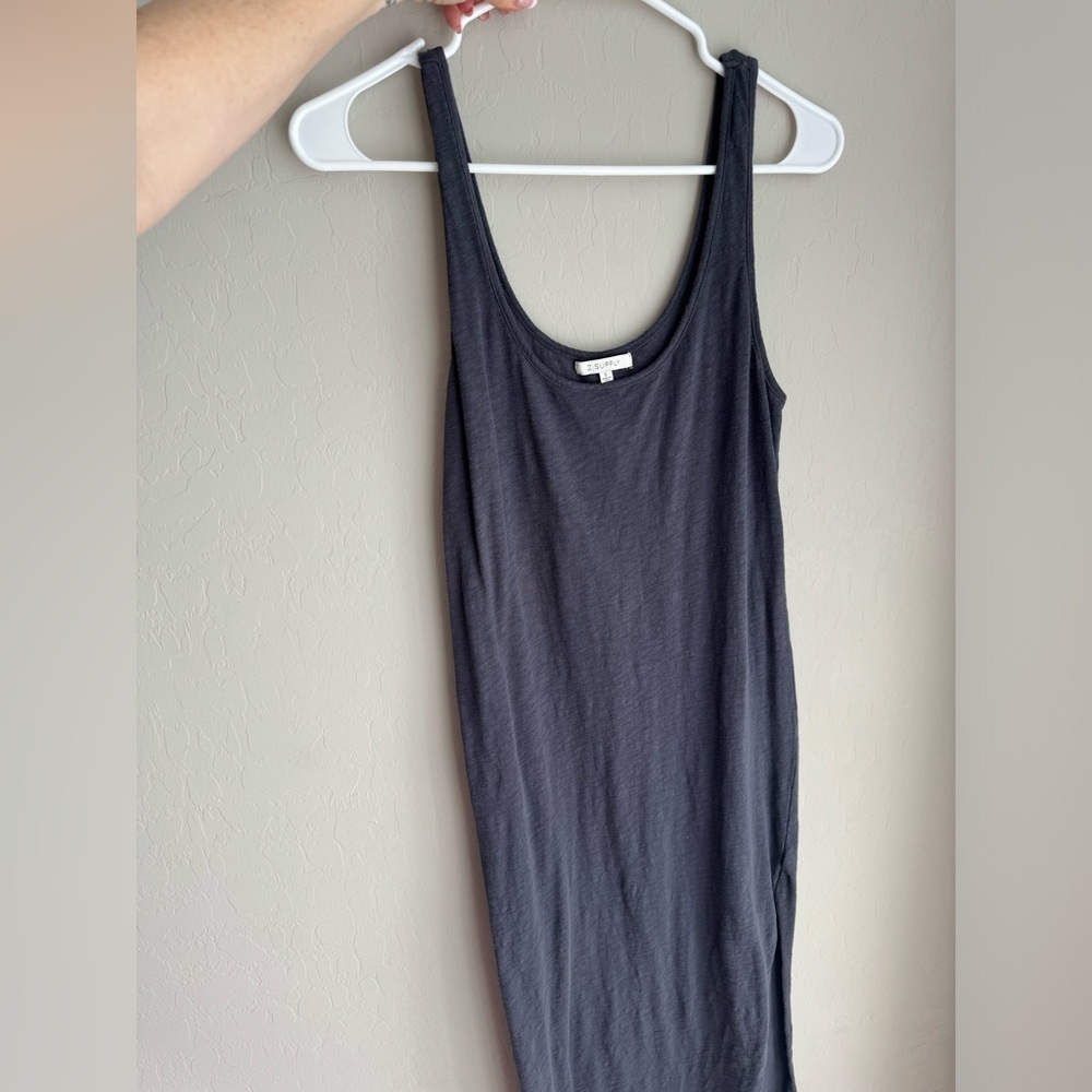 Z Supply Women's cotton dress charcoal grey Small